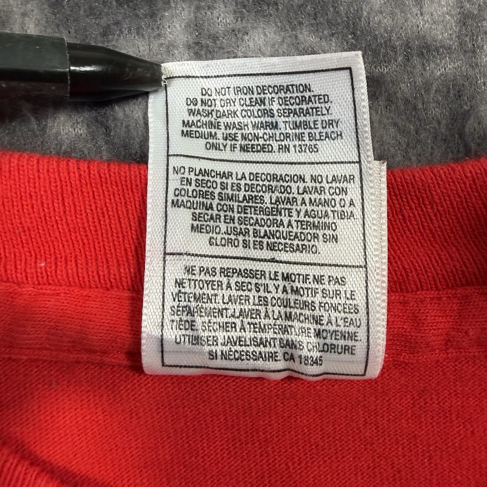 Vintage 1998 Chicago Fire MLS Soccer TShirt Red Fruit of the Loom Mens XL - Picture 7 of 13